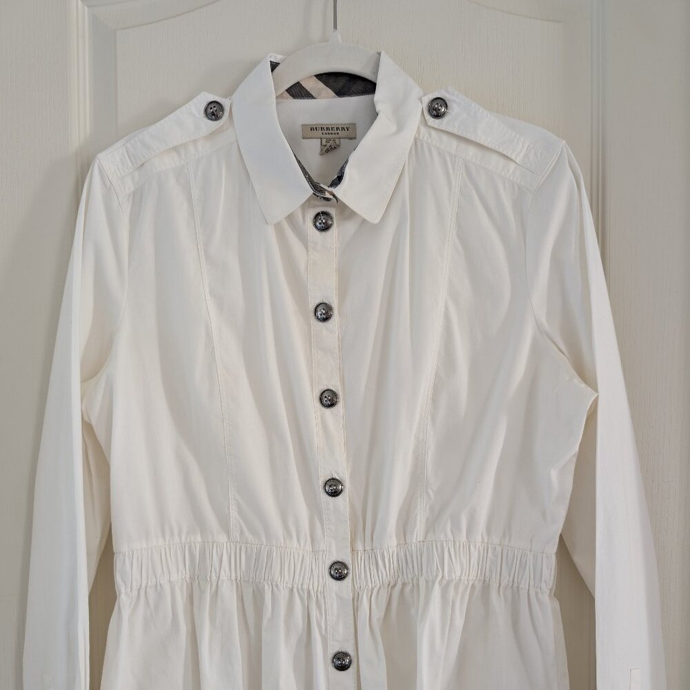 Classic Burberry White Button Down